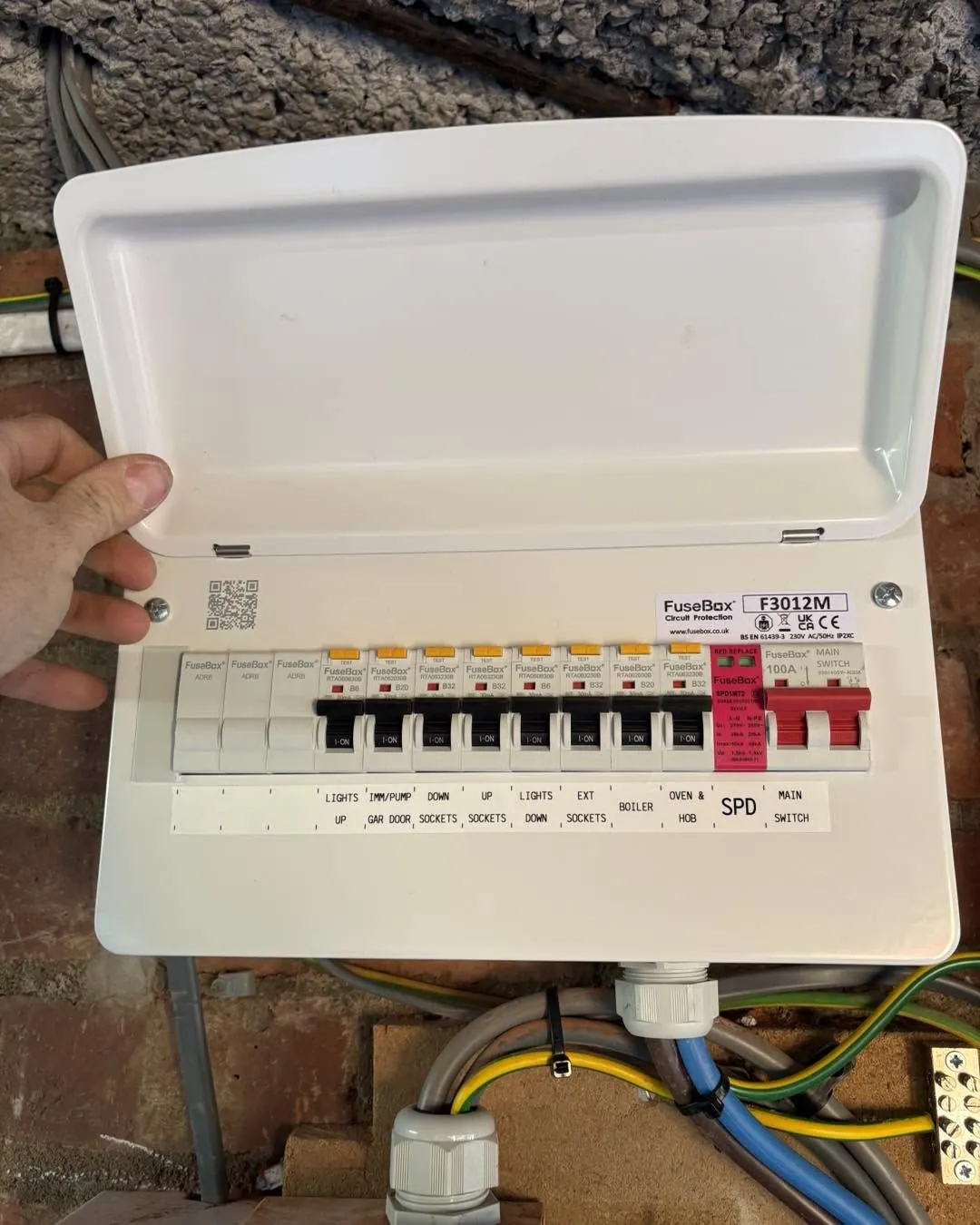 What is included with consumer unit upgrades from Shield Safe Electrical